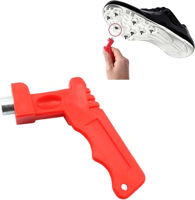 PZRT Track Shoes Spikes Stud Spike Wrench Replacement for Sprint Sports Short Running Shoes 3.15x2.36 Inches, Red - Image 5